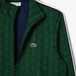 Sweatshirts | LACOSTE Sweatshirt Zippe Paris Jacquard Monogramme