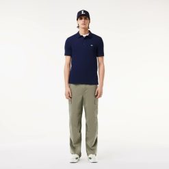 Polos | LACOSTE Polo Slim Fit Coton Stretch Pique Crocodile Gris