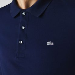 Polos | LACOSTE Polo Slim Fit Coton Stretch Pique Crocodile Gris