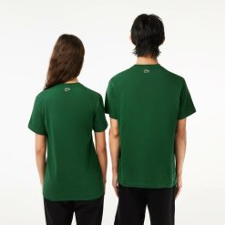 T-Shirts | LACOSTE T-Shirt Regular Fit Avec Marquage En Jersey De Coton