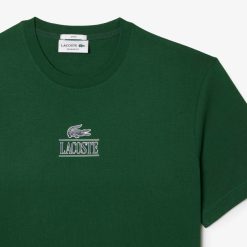 T-Shirts | LACOSTE T-Shirt Regular Fit Avec Marquage En Jersey De Coton