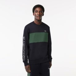 Sweatshirts | LACOSTE Sweatshirt Jogger Color-Block Classic Fit Avec Imprime 3D