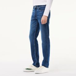 Pantalons & Shorts | LACOSTE Jean Slim Fit En Denim De Coton Stretch