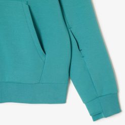 Sweatshirts | LACOSTE Sweatshirt Jogger Zippe Uni A Col Montant En Coton Melange