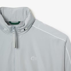 Survetements | LACOSTE Veste Zippee Sportsuit Taffetas Deperlant Details Contrastes