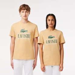 T-Shirts | LACOSTE T-Shirt Regular Fit En Jersey Epais De Coton