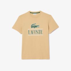 T-Shirts | LACOSTE T-Shirt Regular Fit En Jersey Epais De Coton