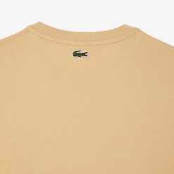 T-Shirts | LACOSTE T-Shirt Regular Fit En Jersey Epais De Coton