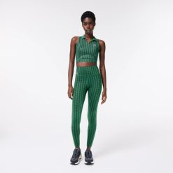 Vetements De Sport | LACOSTE Legging Sport Imprime Monogramme