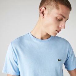 T-Shirts | LACOSTE T-Shirt Col Rond En Jersey De Coton Pima Uni