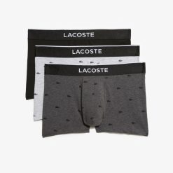 Sous-Vetements & Vetements D'Interieur | LACOSTE Lot De 3 Boxers Courts Casual Signature