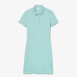 Robes & Jupes | LACOSTE Robe Polo En Pique De Coton Stretch