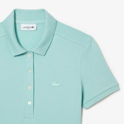 Robes & Jupes | LACOSTE Robe Polo En Pique De Coton Stretch