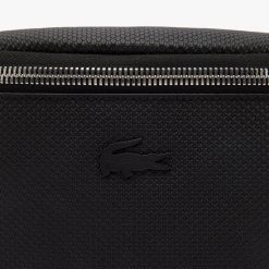 Sacs Banane | LACOSTE Sac Banane Chantaco En Cuir Rigide Uni