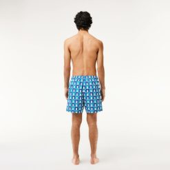 Maillots De Bain | LACOSTE Short De Bain Mi-Long Avec Imprime Robert George