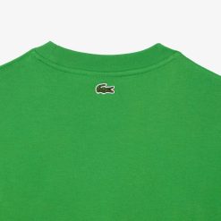 T-Shirts | LACOSTE T-Shirt Col Rond Homme Lacoste Loose Fit Imprime Crocodile