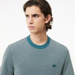 T-Shirts | LACOSTE T-Shirt En Coton Caviar Avec Col Contraste