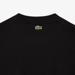 T-Shirts | LACOSTE T-Shirt Unie Loose Fit Avec Grand Crocodile Coton Epais