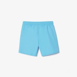 Vetements Garcon | LACOSTE Short De Bain Garcon Uni A Sechage Rapide