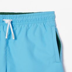 Vetements Garcon | LACOSTE Short De Bain Garcon Uni A Sechage Rapide