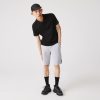 Pantalons & Shorts | LACOSTE Short En Coton Melange Stretch Uni