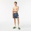 Maillots De Bain | LACOSTE Short De Bain Homme Lacoste A Carreaux En Polyester Recycle