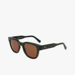 Lunettes De Soleil | LACOSTE Lunettes De Soleil L.12.12 Trim Ovales