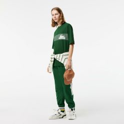 T-Shirts | LACOSTE T-Shirt Homme Lacoste Oversize Fit Imprime Inspiration Tennis