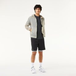 Vetements De Sport | LACOSTE Short Bicolore Homme Lacoste Sport Avec Cycliste Integre