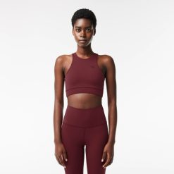 Brassieres & Leggings | LACOSTE Brassiere Femme Lacoste Quick-Dry En Polyamide Recycle Stretch