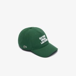 Chapeaux & Casquettes | LACOSTE Casquette De Baseball En Pique De Coton Brode 3D