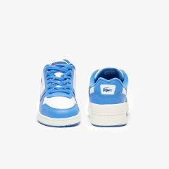 Sneakers | LACOSTE Sneakers T-Clip Femme Lacoste En Cuir Color-Block