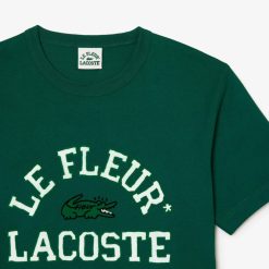 T-Shirts | LACOSTE T-Shirt Lacoste X Le Fleur En Jersey