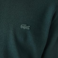 Pullovers | LACOSTE Pull A Col Rond En Laine Merinos Unie