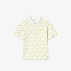 Vetements Garcon | LACOSTE Polo Imprime Garcon Lacoste En Coton Biologique