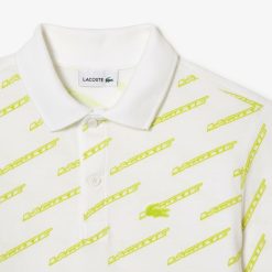 Vetements Garcon | LACOSTE Polo Imprime Garcon Lacoste En Coton Biologique