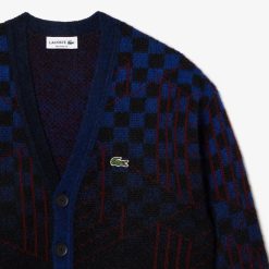 Pullovers | LACOSTE Cardigan Motif Monogramme En Alpaga Et Laine