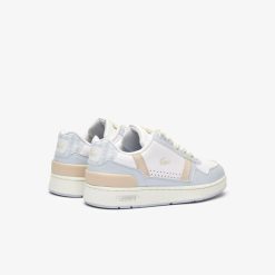 Sneakers | LACOSTE Sneakers T-Clip Femme En Cuir Avec Monogramme