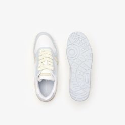 Sneakers | LACOSTE Sneakers T-Clip Femme En Cuir Avec Monogramme