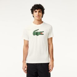 T-Shirts | LACOSTE T-Shirt Sport Ultra-Dry Avec Imprime Crocodile