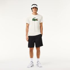 T-Shirts | LACOSTE T-Shirt Sport Ultra-Dry Avec Imprime Crocodile