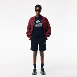 Sweatshirts | LACOSTE Sweatshirt Jogger Avec Marquage En Molleton De Coton