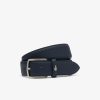 Ceintures | LACOSTE Ceinture Men'S Classic En Toile Effet Petit Pique