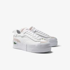 Sneakers | LACOSTE Sneakers L004 Platform Femme Lacoste En Textile Color-Block