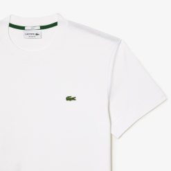 T-Shirts | LACOSTE T-Shirt A Col Rond Unie En Coton Biologique Uni