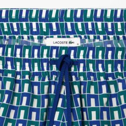 Pantalons & Shorts | LACOSTE Bermuda Fluide Court Avec Imprime Graphique