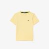 Vetements Fille | LACOSTE T-Shirt Uni En Jersey De Coton