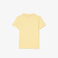 Vetements Fille | LACOSTE T-Shirt Uni En Jersey De Coton