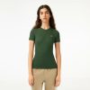 T-Shirts | LACOSTE T-Shirt Cotele Slim Fit En Coton