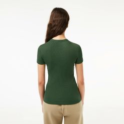 T-Shirts | LACOSTE T-Shirt Cotele Slim Fit En Coton